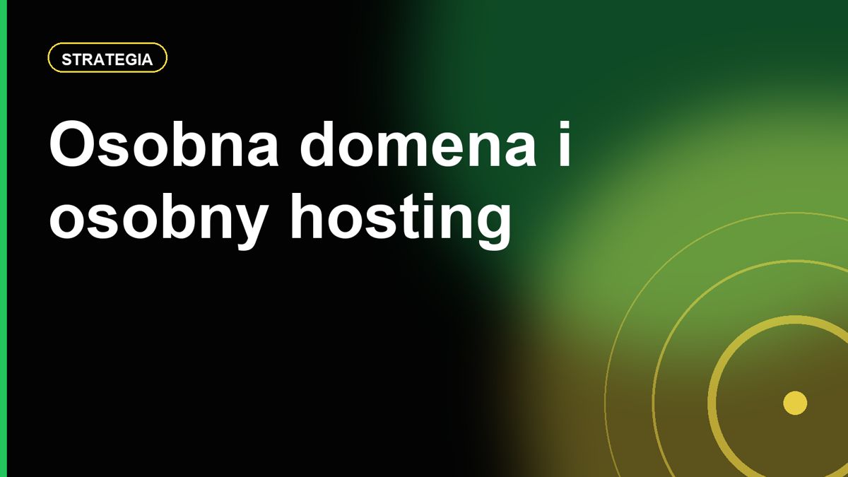 Osobna domena i osobny hosting: dlaczego nie zawsze warto trzymać wszystko w jednej firmie