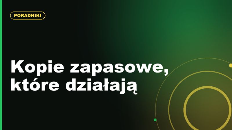 Jak ustawić kopie zapasowe strony, żeby naprawdę działały
