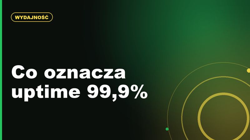 Co oznacza uptime 99,9 procent i ile przestoju to w praktyce