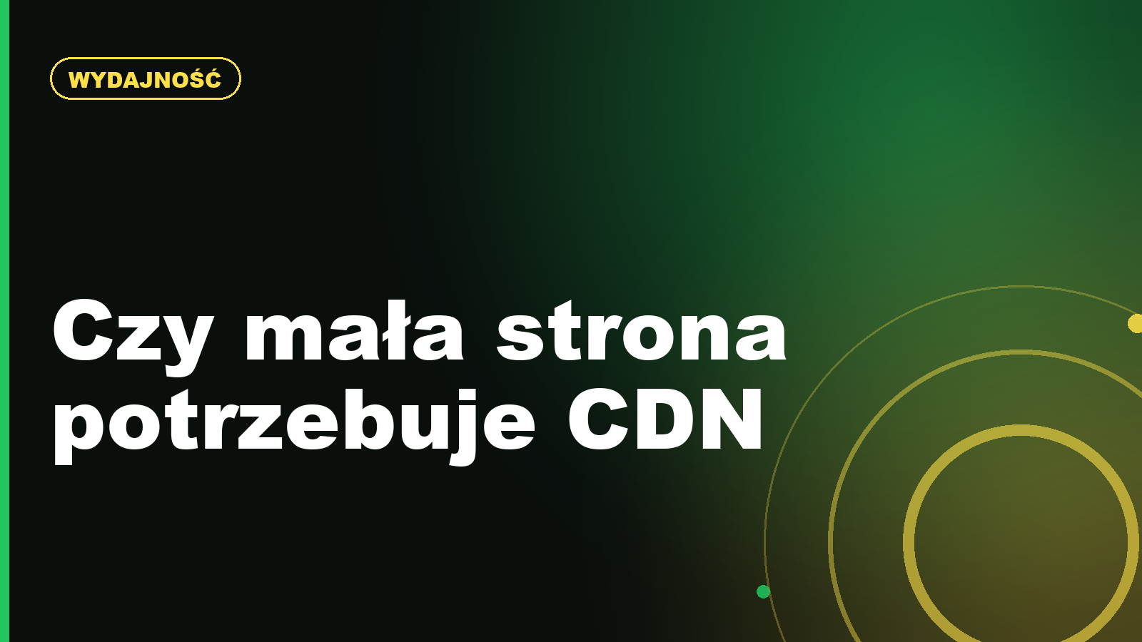 Co to jest CDN i czy mała strona go potrzebuje